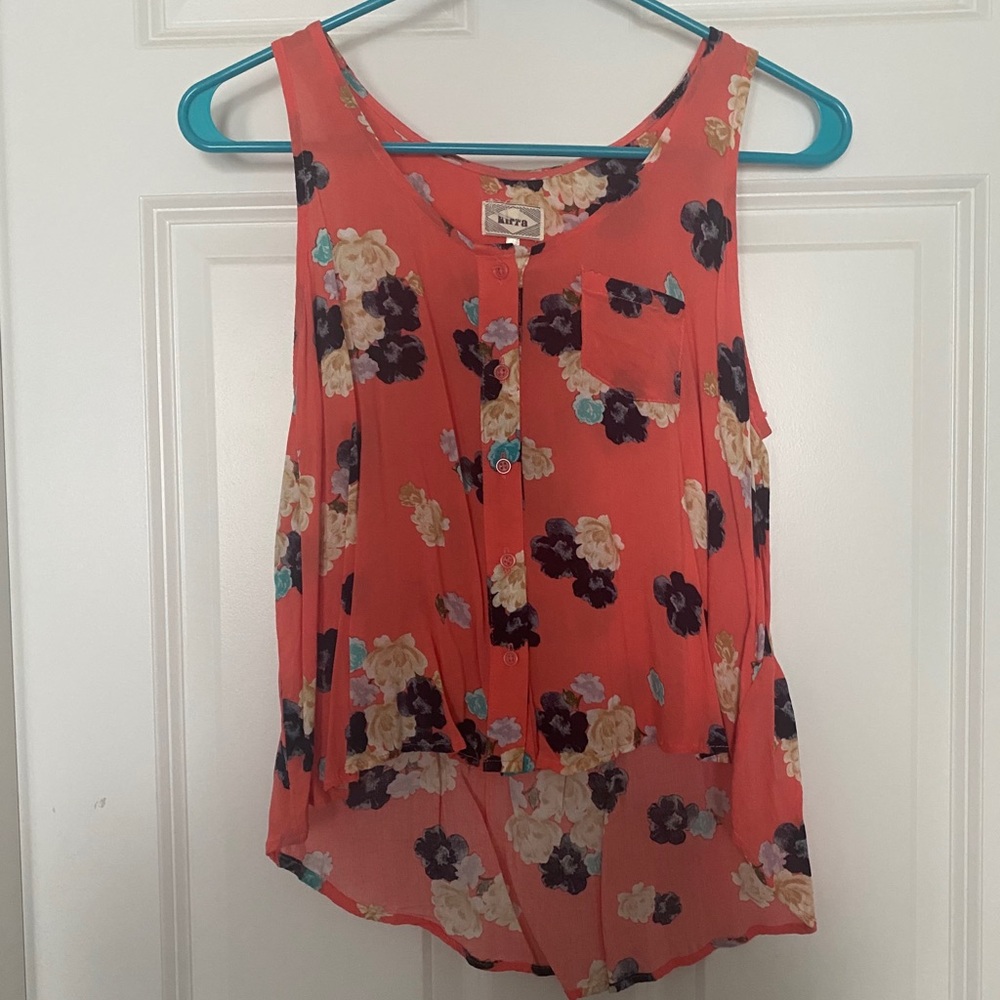 Kirra High Low Cropped Tank
